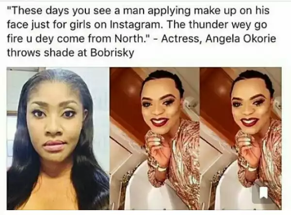 Bobrisky puts on makeup and still looks better than you - Kemi Olunloyo slams Angela Okorie
